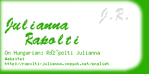 julianna rapolti business card